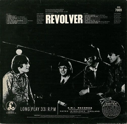 THE BEATLES Revolver Vinyl Record LP Parlophone 1976